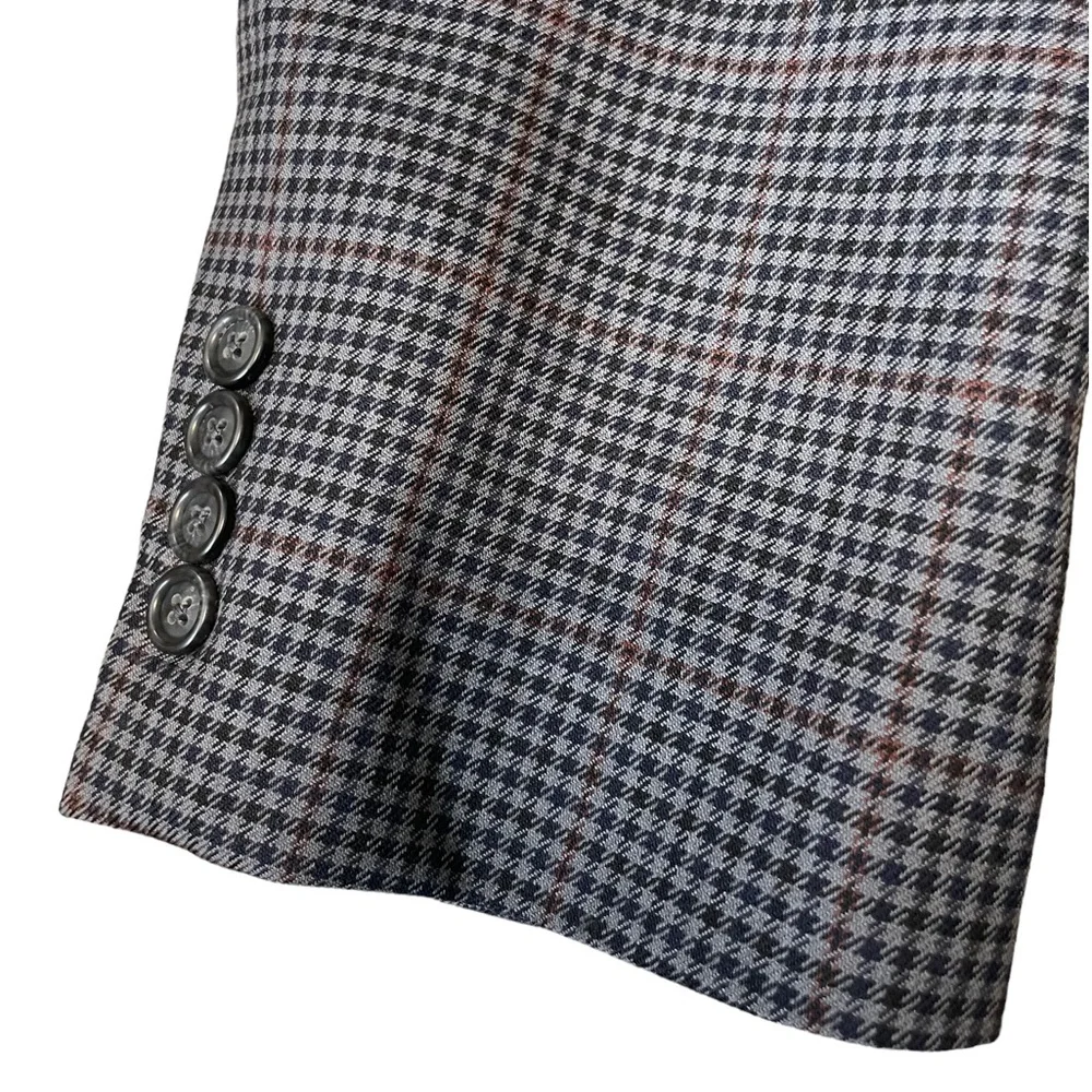 Men's ‎ 100% wool Jos A Bank's Sport coat 2 button 40R prince of wales check